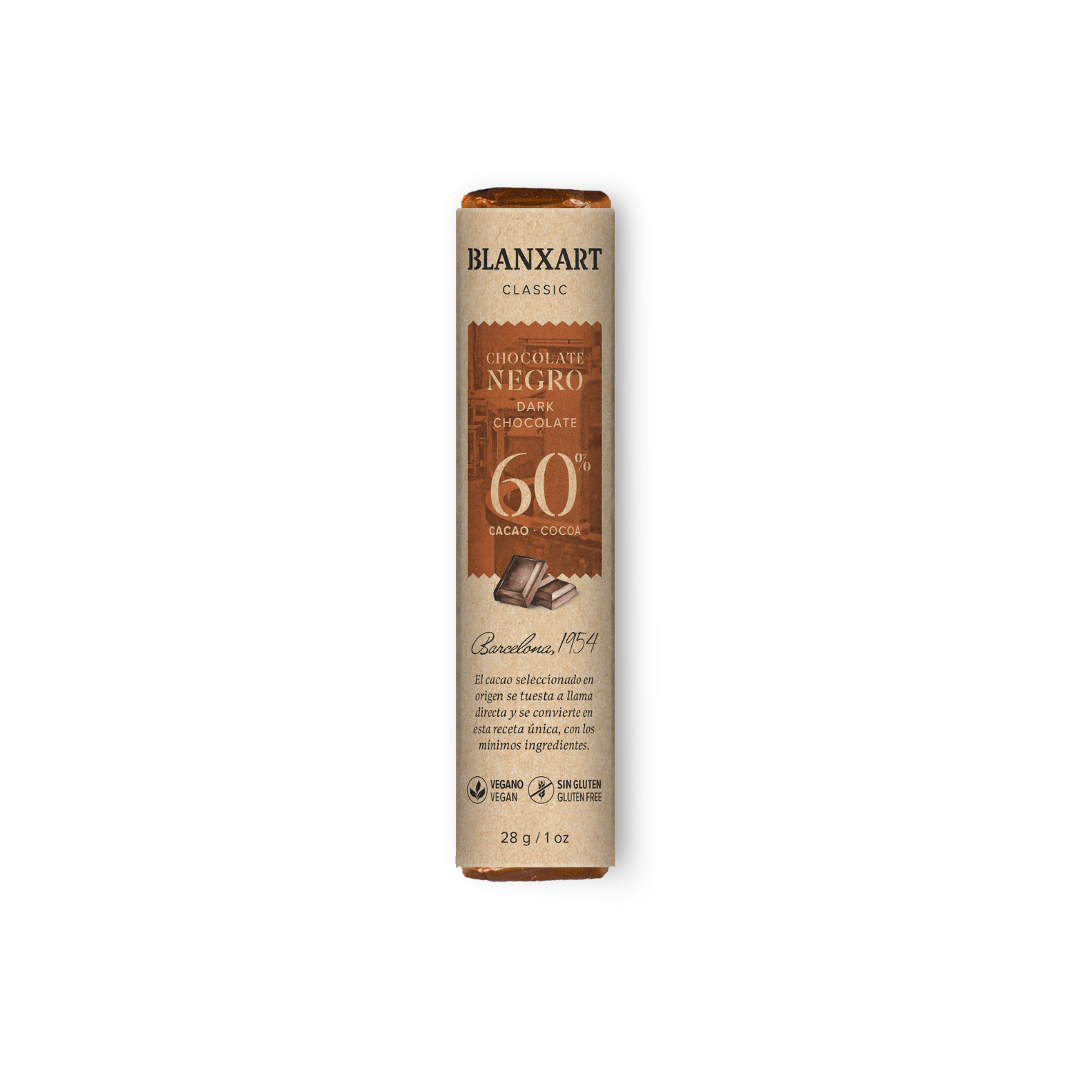 Blanxart Classic – temna čokolada 60% 28 g