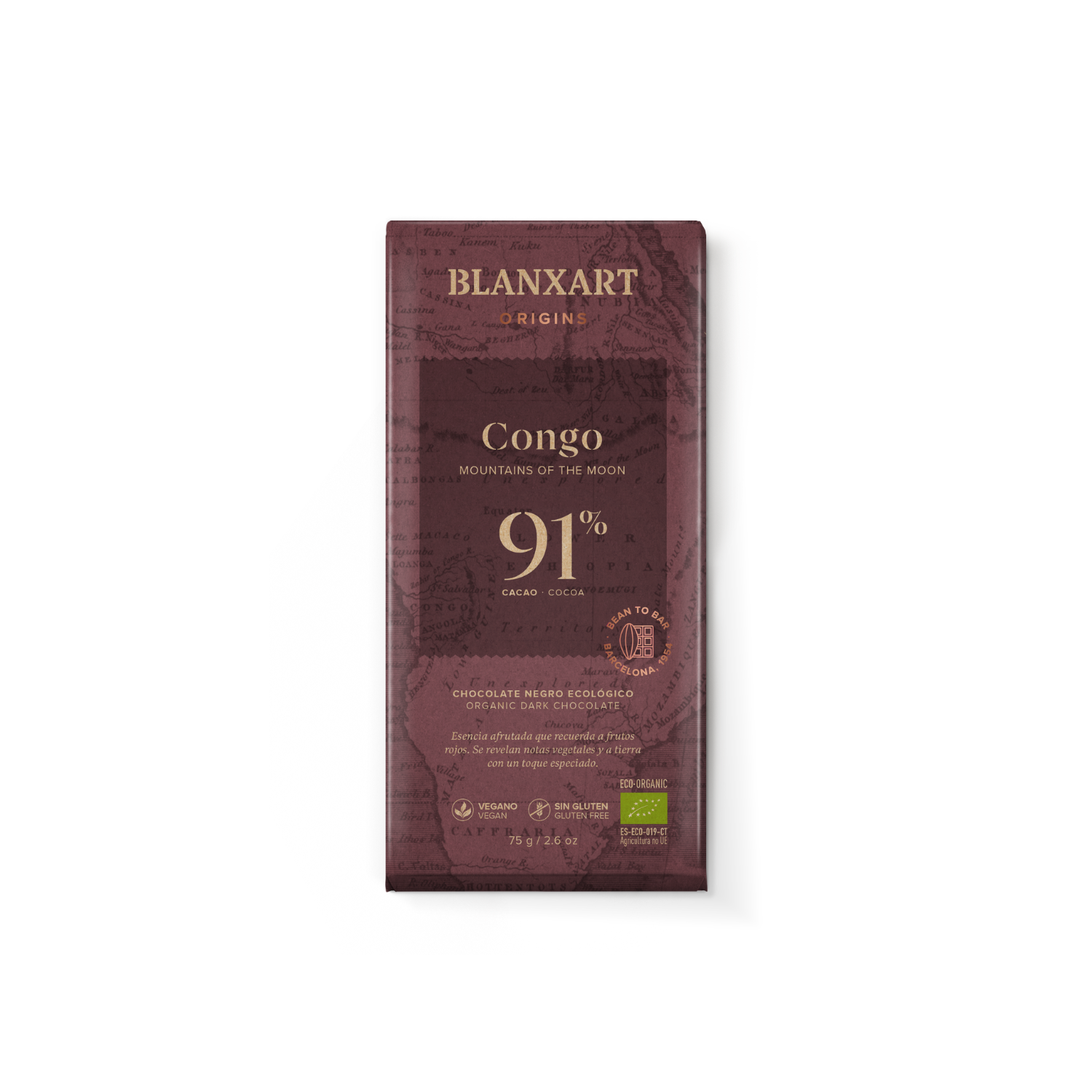 Blanxart Origins Congo 91% – ekološka temna čokolada 75 g