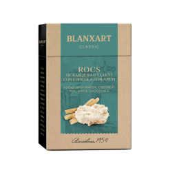 Blanxart Rocs Hrustljavi vafelj z kokosom in belo čokolado 100 g
