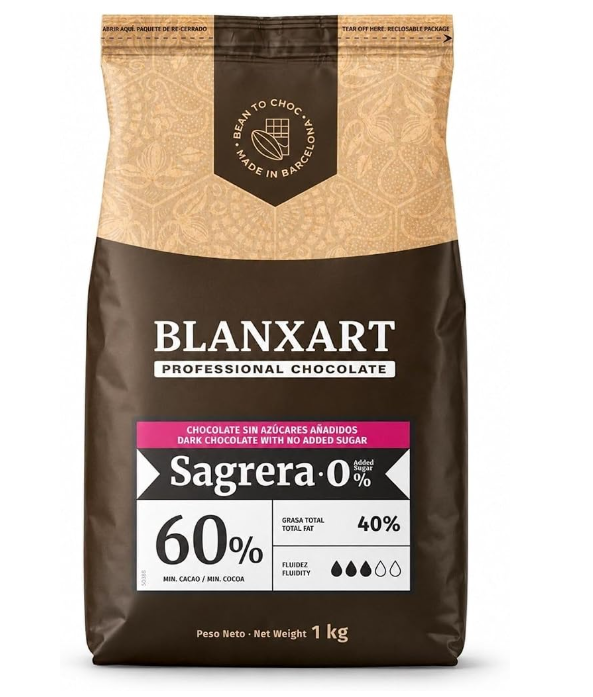 Blanxart SAGRERA 60 % – temna čokolada brez dodanega sladkorja1kg